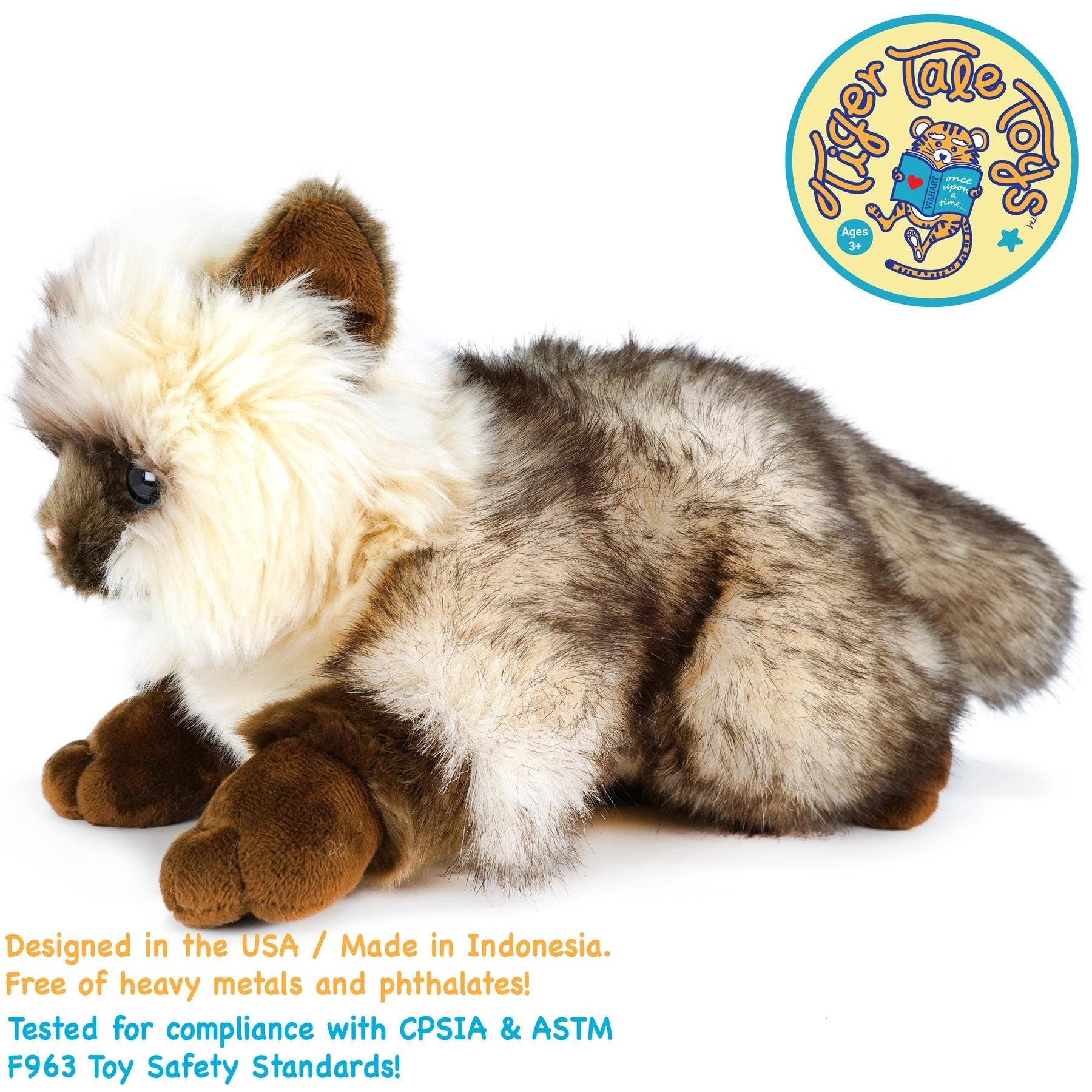 Snowy the Ragdoll Cat 12 Inch Stuffed Animal Plush Underground Toys